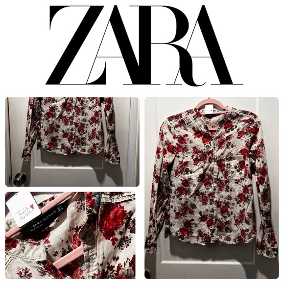 Zara EUC button down shirt size S - Picture 7 of 7